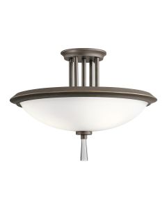 3 Light Semi-Flush - Oil Rubbed Bronze