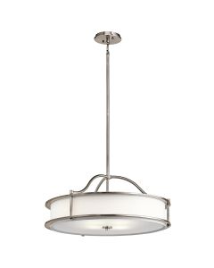 4 Light Chandelier / Semi-Flush - Brushed Pewter