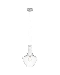 1 Light Small Pendant - Polished Chrome