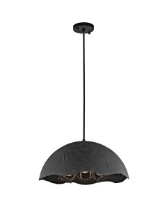 3 Light Pendant - Weathered Zinc