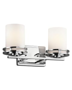 2 Light Wall Light - Polished Chrome