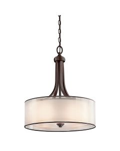 4 Light Large Pendant - Dark Brown