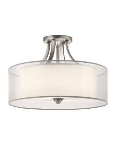 4 Light Semi-Flush - Antique Pewter