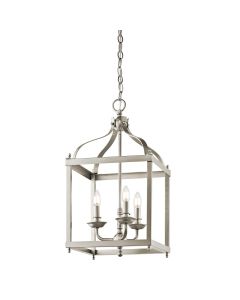 3 Light Medium Pendant - Brushed Nickel