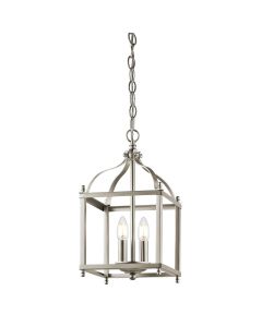 2 Light Small Pendant - Brushed Nickel