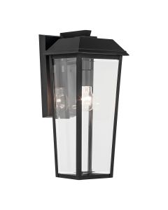 1 lt Medium Wall Lantern - Black