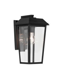 1 lt Small Wall Lantern - Black