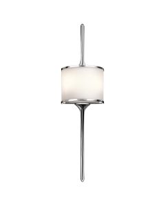 2 Light Large Wall Light - Polished Chrome