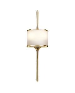 2 Light Small Wall Light - Polished Brass