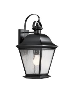 1 lt Large Wall Lantern - Black