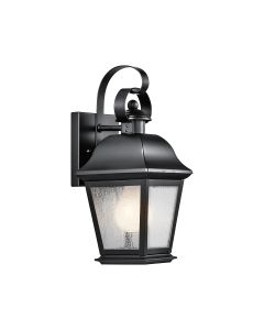 1 lt Small Wall Lantern - Black