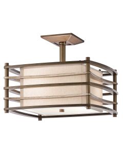 2 Light Semi-Flush - Bronze / Gold Patina