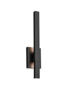 Medium LED Exterior Wall Light - Textured Black