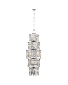 18 Light Chandelier / Pendant - Polished Chrome