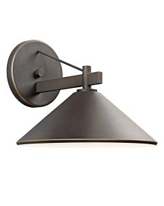 1 lt Medium Wall Lantern - Old Bronze