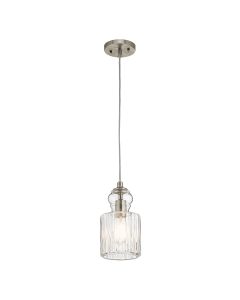 1 Light Pendant - Brushed Nickel