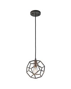 1 Light Mini Pendant - Raw Steel