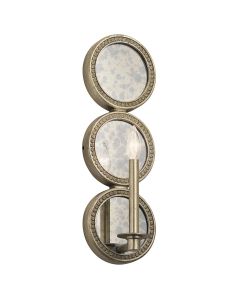 1 Light Wall Light - Silver / Gold Patina