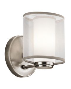 1 Light Wall Light - Brushed Pewter