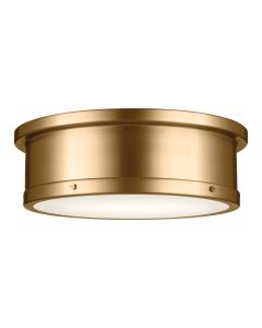 3 lt Large Flush - Brushed Natural Brass