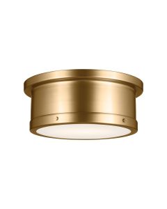 2 lt Medium Flush - Brushed Natural Brass