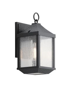 1 Light Small Wall Lantern - Distressed Black