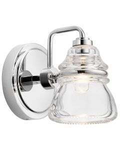 1 Light Wall Light - Polished Chrome