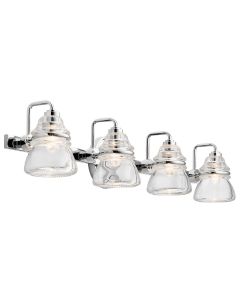 4 Light Wall Light - Polished Chrome