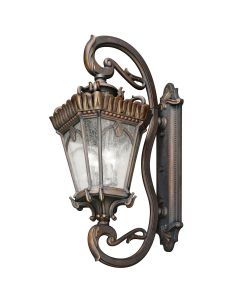 4 Light Grand Extra Large Wall Lantern - Grey / Gold