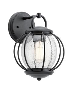 1 Light Wall Lantern - Black