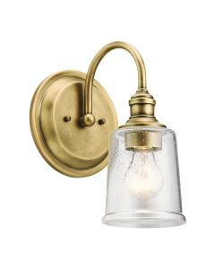 1 Light Wall Light - Natural Brass