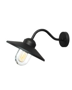 1 Light Wall Lantern - Black