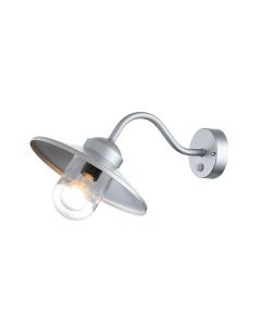 1 Light Wall Lantern With Pir - Silver