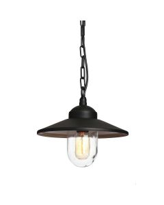 1 Light Chain Lantern - Black