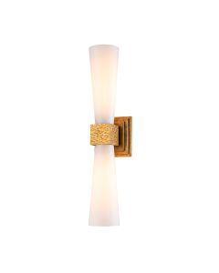 2 lt Wall Light - Distressed Gold