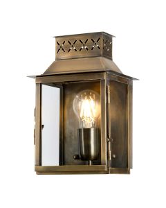 1 Light Wall Lantern - Aged Brass