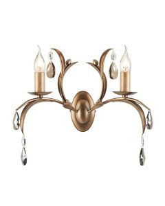2 Light Wall Light - Bronze Gold Patina