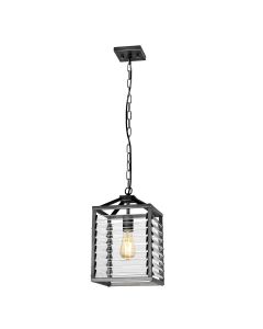 1 Light Pendant - Brushed Dark Silver