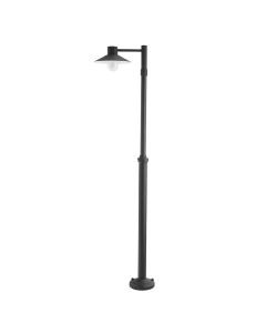 1 Light Lamp Post - Black