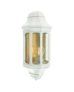 1 Light Wall Lantern - White