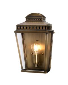 1 Light Wall Lantern - Aged Brass