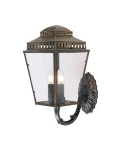 3 Light Wall Lantern - Aged Brass