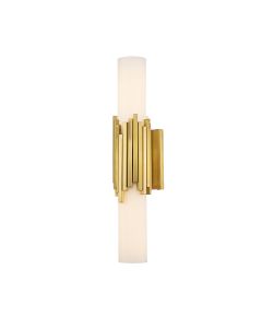 2 lt Wall Light - Aged Brass