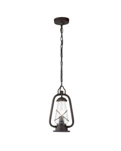 1 Light Chain Lantern - Black / Gold