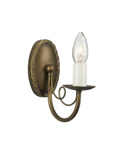1 Light Wall Light - Black / Gold Patina