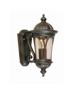 1 Light Wall Lantern Small - Weathered Bronze