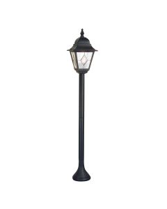 1 Light Pillar Lantern - Black