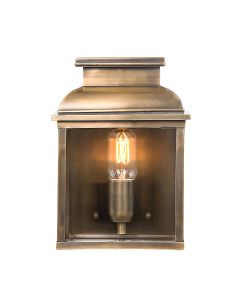 1 Light Wall Lantern - Aged Brass