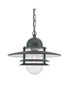 1 Light Chain Lantern - Black