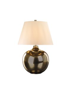 1 Light Table Lamp - Bronze Metalic, Ivory Shade